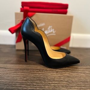 Christian Louboutin Hot Chick 100 Napa Leather Pumps